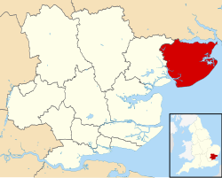 Tendring UK locator map